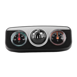 Compass for Car, Dashboard Mount Compass, 3-in-1 Navigation Compass for Cars and Trucks, Electronic Multifunctional Car Compass, Indoor Thermometer, Hygrometer, Vehicle