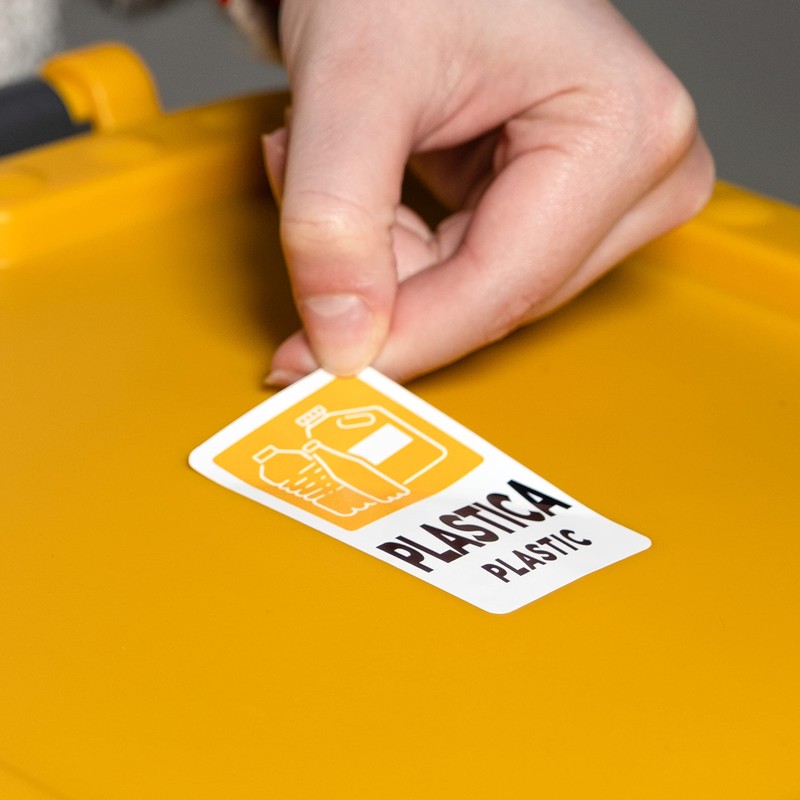 12 Labels for Waste Separation | Labels in Italian and