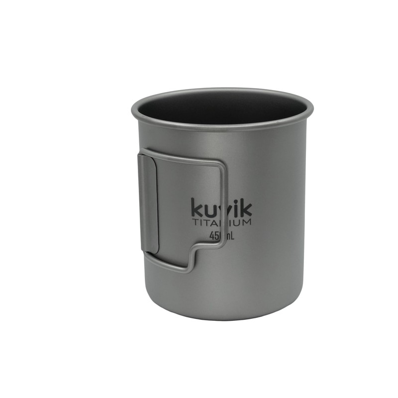 Kuvik 450ml Titanium Cup with Lid - Ultralight and Compact