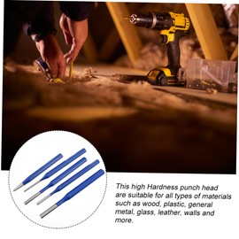 jojofuny 5pcs Pin Punch Cylindrical Tool for Includes Heat Treated for Durability for Metalworking and Woodworking Projects