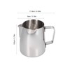 Milk Frother Cup 380ml 304 Stainless Steel High Durability Multifunctional