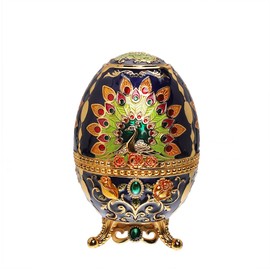 Portable Retractable Toothpick Holder with Bottle Opener Automatic Retro Pop Up Toothpick Dispenser Toothpicks Case Storage Organizer Container Decoration for Kitchen (Peacock-Navy Blue)