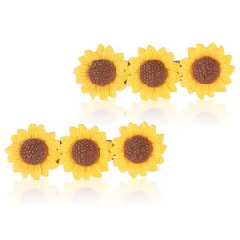 WRBAJIS 2Pcs Sunflower Hair Clips for Women Floral Hair Barrettes Flower Hair Pins Sunflower Hair Accessories for Girls Birthday Spring Summer Holiday Party Supplies