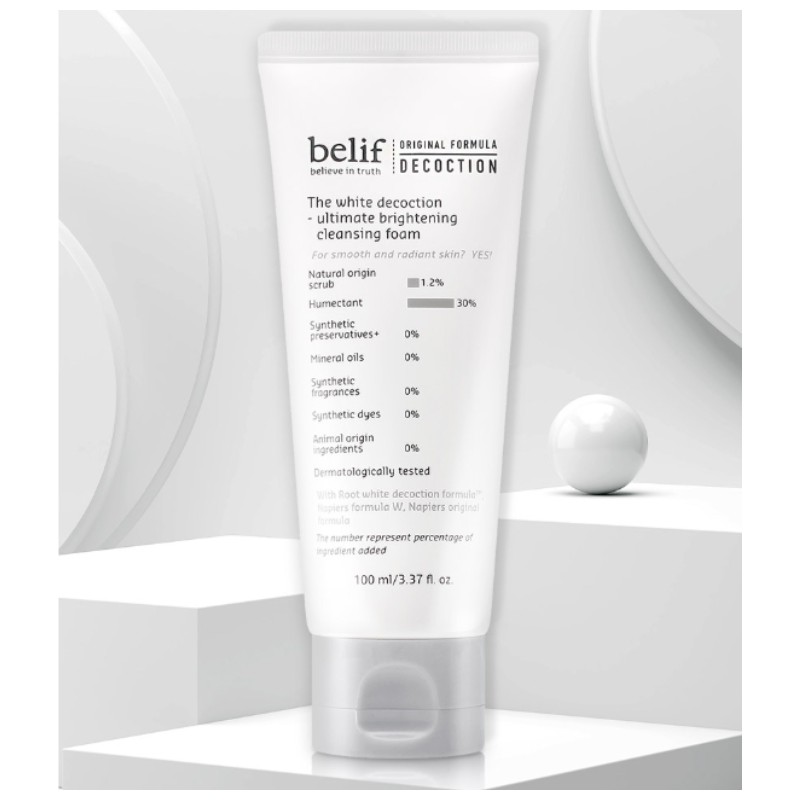 BELIF The White Decoction-ultimate Brightening Cleansing Foam 100ml