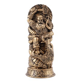 Koyocaarr Norse Gods Statue, Resin Mythological Sculpture,Viking Decor Statue, Nordic God Statue for Home Office Decoration