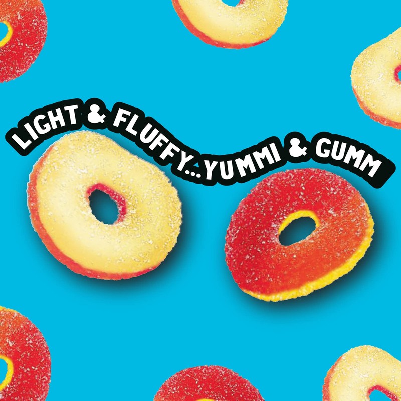 Trolli Trolli Peachie O's Sour Gummy Rings Candy, 5 Pound