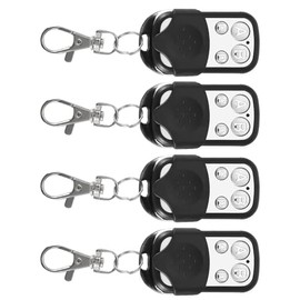 4 Pcs Car Garage Remote Control Key Fob, Universal Car Garage Door Gate Cloning Wireless Remote Control Key Fob 433.92mhz for Garage Door, Skylight