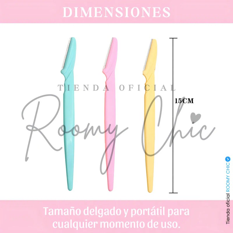 Perfiladores de Cejas Roomy Chic Pack 60 Facial Elimina Vello