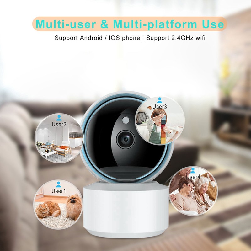 Indoor Security Camera 1080P HD 2.4G 5G Dual Band Infrared