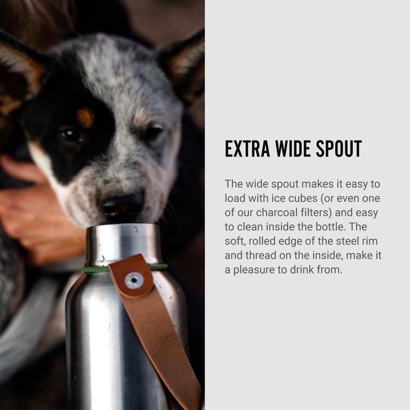 Black Blum 14005 Suito Water Bottle, Insulated Bottle, Large, Olive