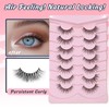 Natural Lashes Cateye False Eyelashes Wispy 12mm Cat Eyelashes Short