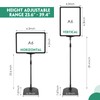 Wesiti 12 Pack Adjustable Poster Stand Holder Floor Standing Display
