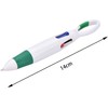 Tinwai 4 Color Ballpoint Pen, Multi-functional, Oily, Multicolor, Ballpoint Pen,