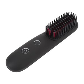 Cepillo Alisador de Pelo Inalámbrico Portátil con Pantalla LED de Temperatura, Cepillo Alisador de Pelo Inalámbrico de Iones Negativos con Pinza para 