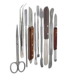 A2Z 10x Dental Lab Supplies Wax Carver Tools | Mixing Spatulas Mechanic's Wax Alignate Knife Kit for Dental Impressions Pottery Sculpting Plaster Carving - Dental Students & Lab Technician Instruments