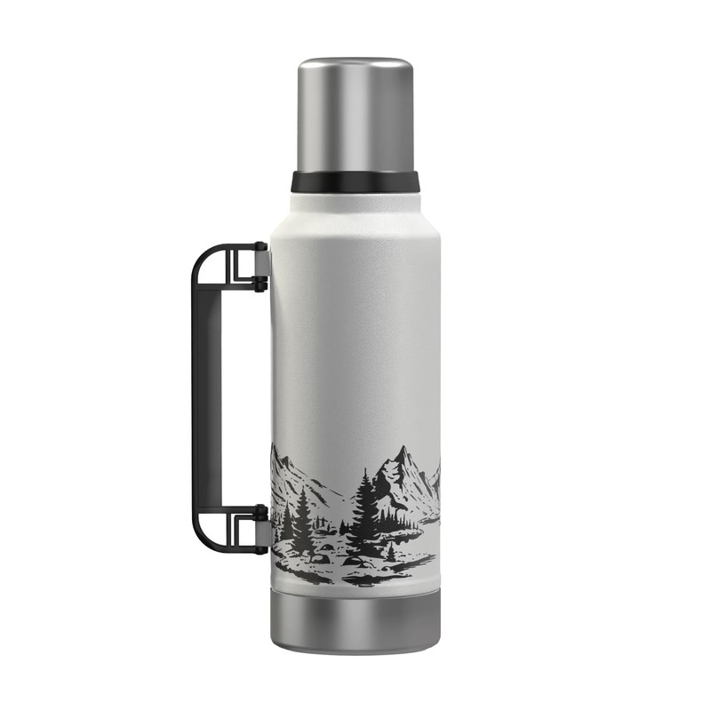 OUTDOORS PROFESSIONAL OUTD9386 Stainless-Steel Termo Classic Vacuum Bottle with Carry