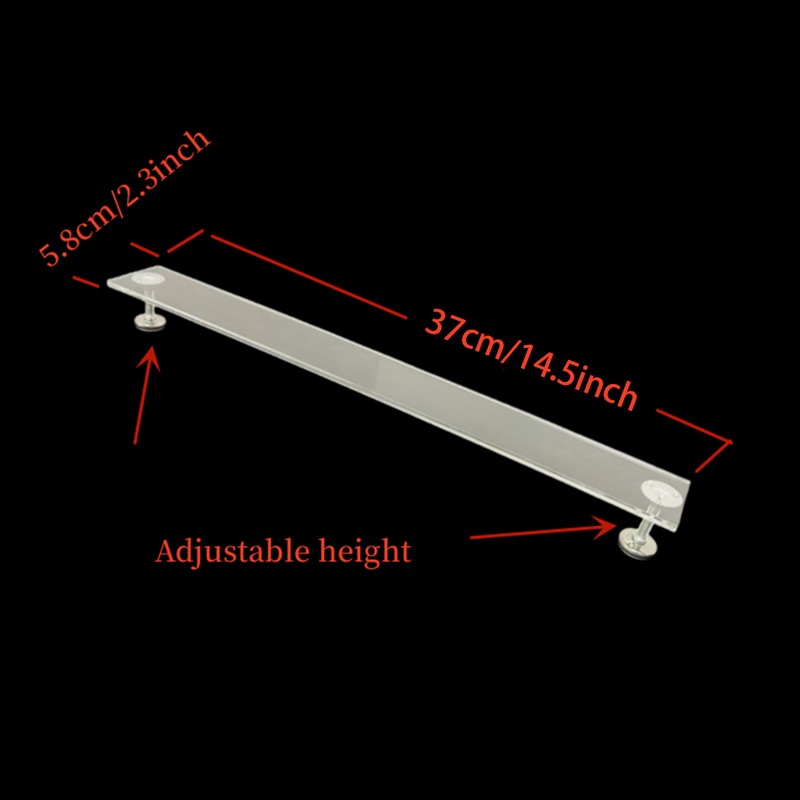 Artist Leaning Bridge 14.5inches Clear Hand and Wrist Rest Adjuatble