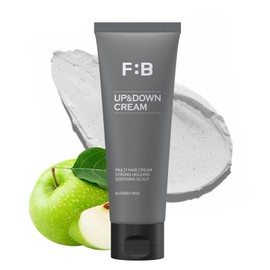 [Forbeaut] Up&Down Cream – Multi Styling with Natural Oils, Sleek Straightening & Perm Styling for Men, Long-Lasting Hold, Lightweight Texture, Non-Sticky Finish, Green Apple Scent, 100ml / 3.38 fl.oz