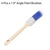HARFINGTON 4pcs Paint Brushes 1.5" Angle Paint and Chip Brushes