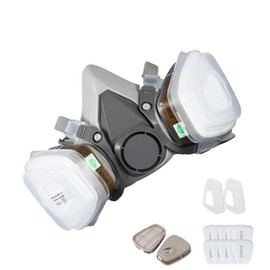 Dust Filter Respirator - Reusable Respirator Masque,Professional Breathing Protection, Protective Safety Dust Respirator, Adjustable Face Cover for Painting, Woodworking