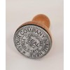 Michigan Rustix Corporate Seal Hand Stamp, Round 1-5/8" Impression, Wooden