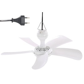 Sichler Haushaltsgeräte Mobile Ceiling Fan: Mobile Ceiling Fan VT-141.D with Hanger, 41 cm, 9 W (Ceiling Fan Slow Running, Fan Slow Running, Rocker Switch)