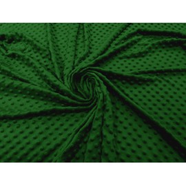 Backdrop King Inc, 58/59" Wide 100% Polyester Minky Dimple Dot Soft Fabric (Dark Mint Green)