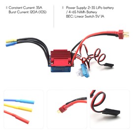 S2838 3800KV Brushless Motor with 35A Brushless ESC 2.2KG Servo Programming Card Replacement for 1/14 1/16 HSP Traxxas WLtoys RC Car Truck VCXN