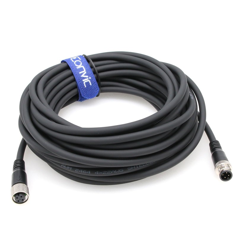 Eonvic Industrial Sensor Cable 10m M12 A Code 4 Pin
