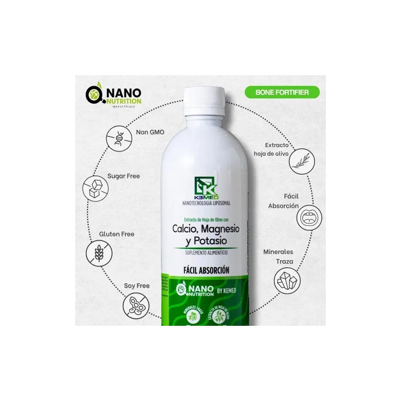 Calcio Magnesio Potasio Nano Nutrition Liposomal 480ml Naranja