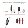 WOODGUILIN Wireless Switch DC 12 V 4 Way Wireless Remote