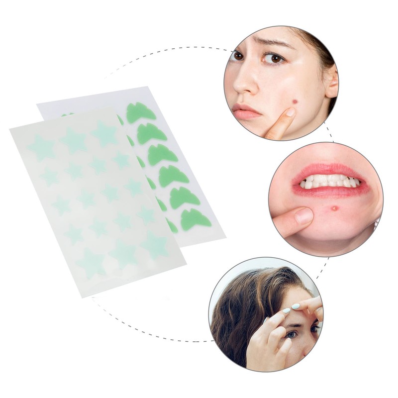 36Pcs Hydrocolloid Pimple Pads Covering Isolating Healing Cartoon Shape Cute