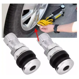 BIKER BOOST Válvula Sellomatica Para Rin Carro Pivote 4 Pzs  Llanta Auto