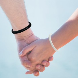 Couples Bracelets Adjustable Rope Couples Bracelets Set for Boyfriend Girlfriend Friendship Couple Long Distance Matching Bracelet Anniversary Valentines Day Birthday Christmas Gift for Him and Her,