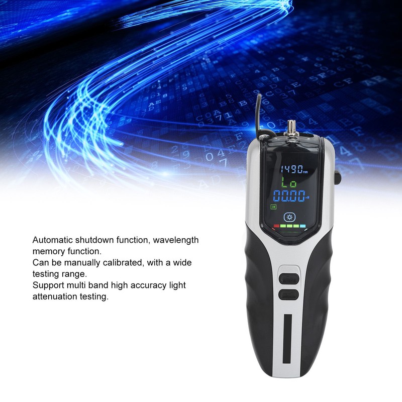 Optical Power Meter ‑50~+26dBm 9 Wavelengths 2.5mm Interface Fiber Optic