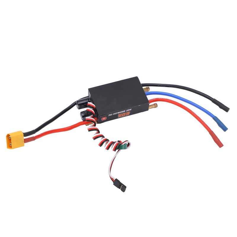 60A Brushless Electronic Speed Controller with XT60 Plug BEC Switch