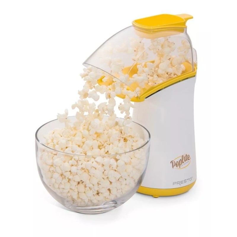 Presto Máquina de palomitas Presto Poplite 04820 aire caliente blanca/amarilla