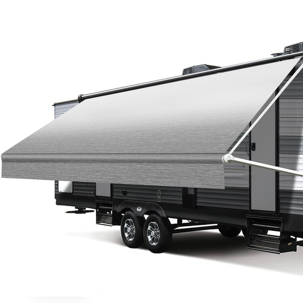 Xenjum Xenjum RV Awning Fabric Replacement, 18.5oz Heavy-Duty Weatherproof Vinyl