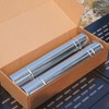 2-Pcs Heavy-Duty Stainless Steel Stove Pipes, 2.75-Inch Diameter, Reinforced Rolled-Edge,
