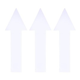 YOKIVE 6Set / 18Pcs Arrow Stickers, Directional Signs Floor Wall Decal | PVC Sticky Removable for Floor, Wall, Markers (White, 8x2-inch)