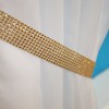 Pair Of Diamante Crystal Tie Backs (Gold)