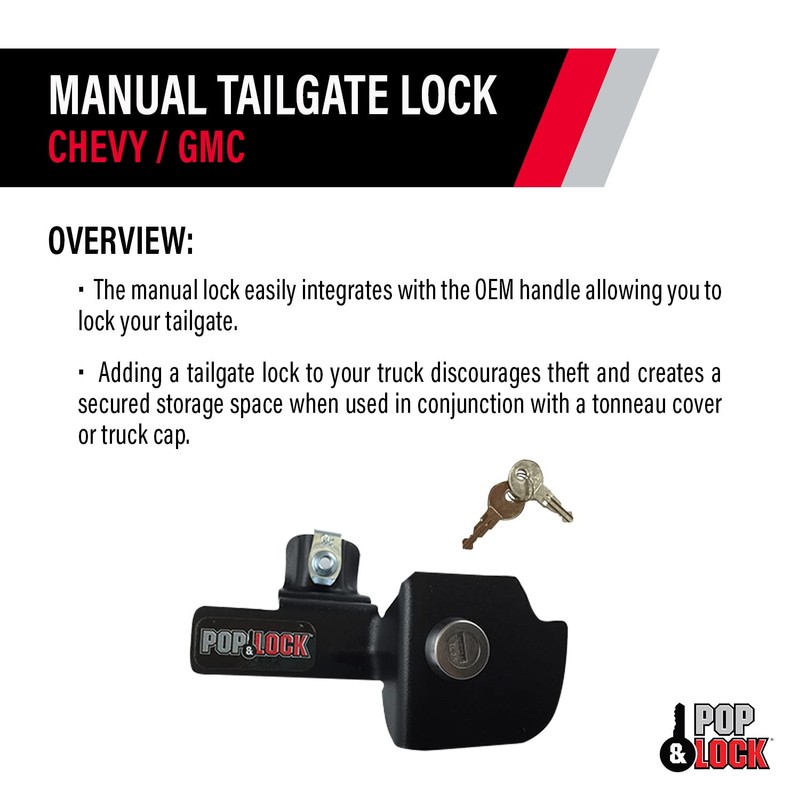 POP & Lock – Manual Tailgate Lock for Chevy Silverado