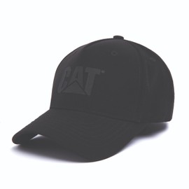 CAT Unisex Classic Logo Hat, Pitch Black/Black, Large to Extra Large