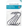 KitchenCraft S Hooks, Chrome Plated Metal, Large (10 cm), Pack