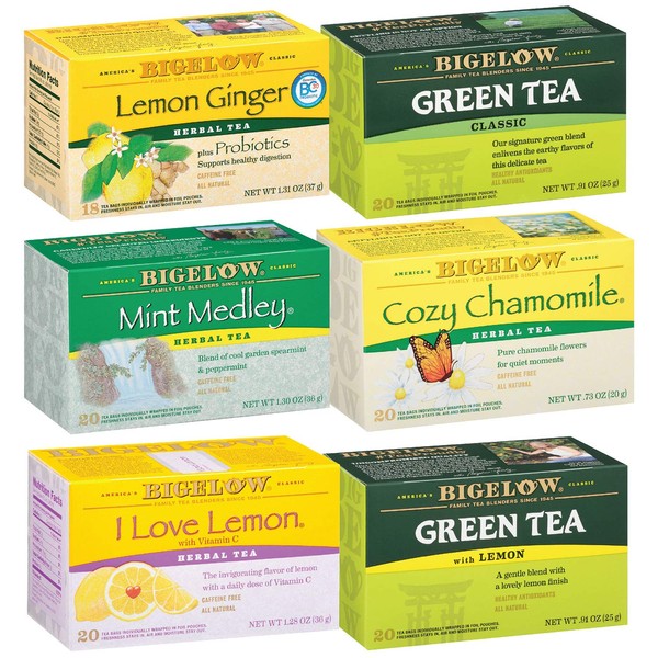 Bigelow Immunity Variety pack of Tea Bags (Pack of 6), 118 Tea Bags Total