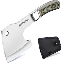 DRGSKL Camping Axe Survival Split Axe Small Outdoor Hatchet Portable Leisure Viking Axe Hand Hatchet with Sheath for Hunting, Trekking, Gardening