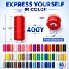 96-Piece Sewing Thread Kit – 48 Vibrant Colors, 400 Yards/Spool,
