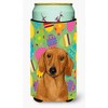 Caroline's Treasures LH9402TBC Dachshund Easter Eggtravaganza Tall Boy Hugger Can