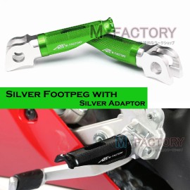 Kawasaki Green Billet Front Rider Foot Pegs For Kawasaki ZX-7R/7RR 96-98 99 00 01 02 03