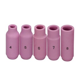 RIVERWELD TIG Alumina Nozzle/Ceramic Nozzle for 10N50 10N49 10N48 10N47 10N46 SR ATP WP 17 18 26 TIG Welding Torch Consumables 5pcs